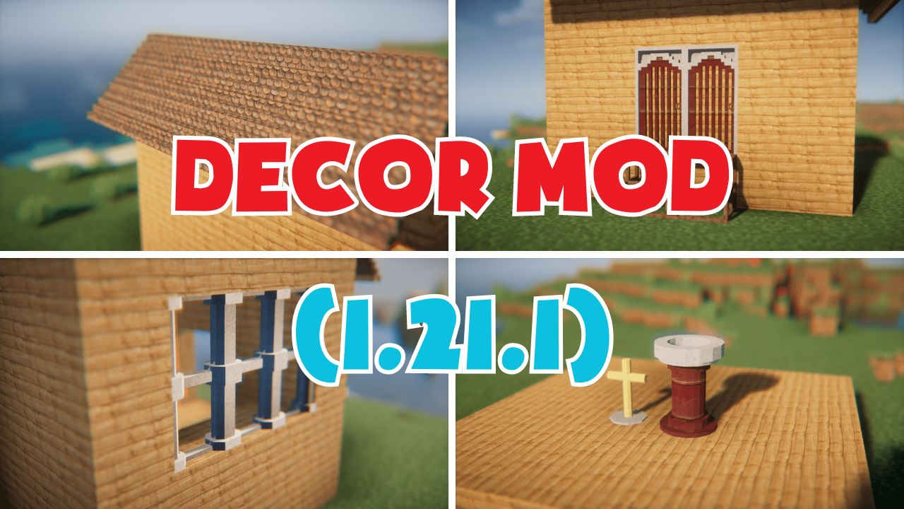 Decor Mod (1.21.1) – Vật dụng trang trí có độ phân giải cao